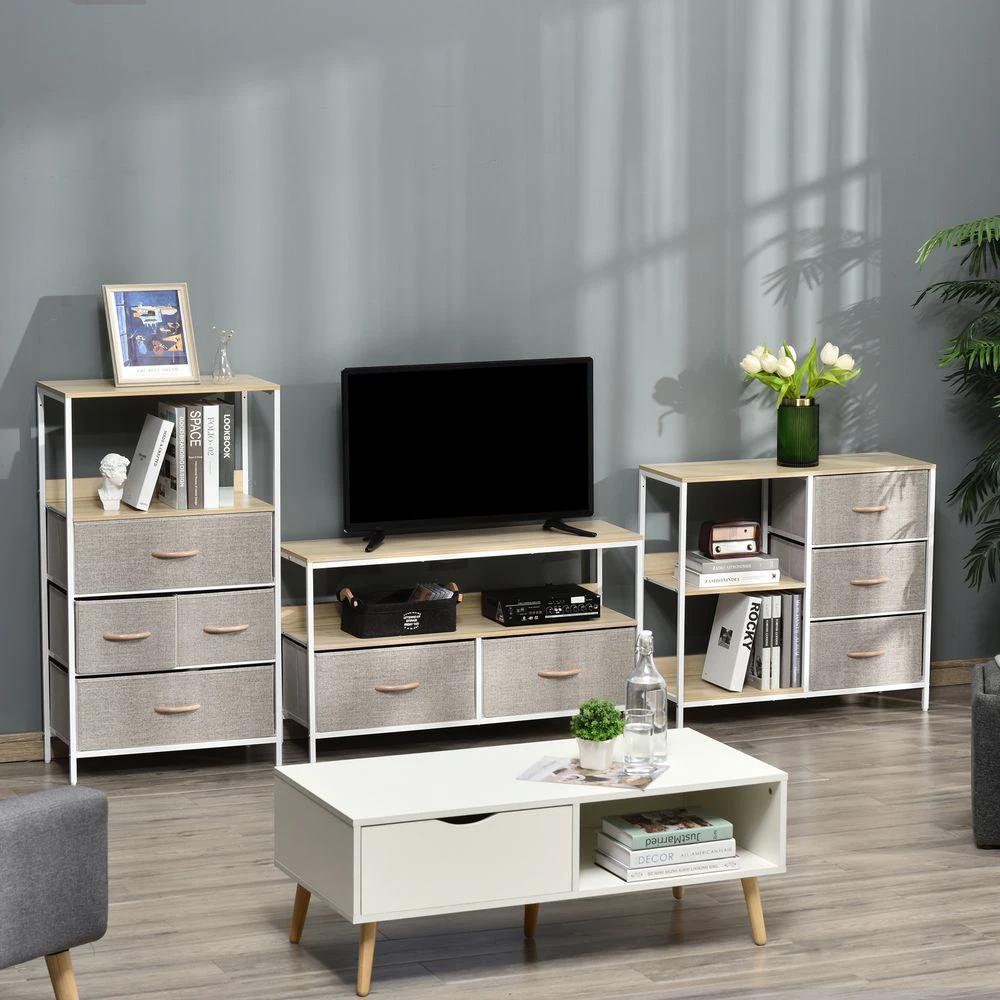 Unbranded Chest Dresser with 3 Drawers Storage Cabinet Organizer, Beige - Chest of Drawers
