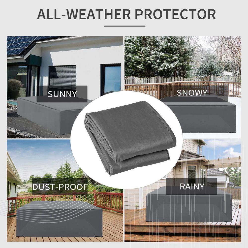 Unbranded 225x210cm Outdoor Garden Furniture Protective Cover UV Resistant Outsunny - Uncategorized Cover
