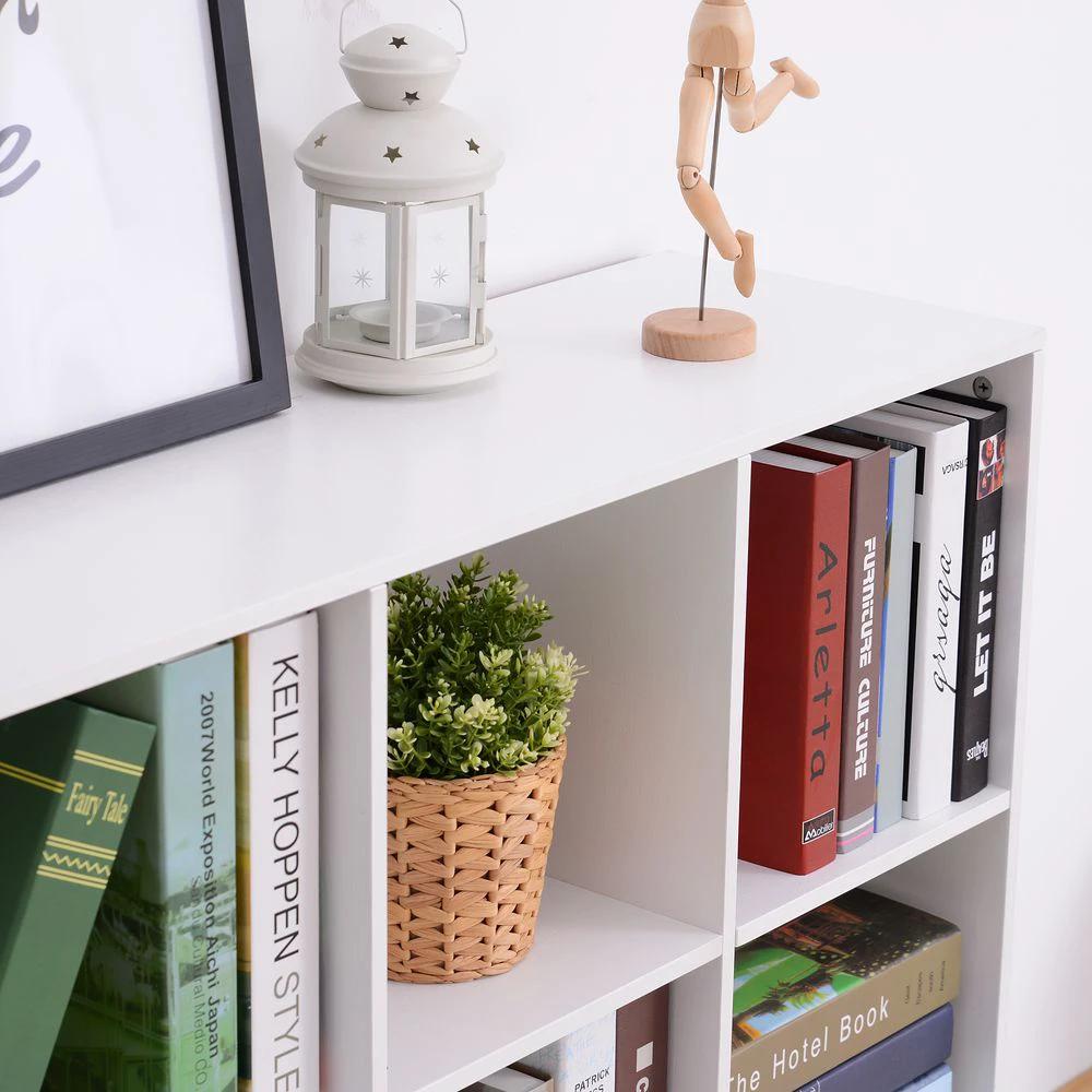 9 Cube Storage Unit Cabinet Bookcase Display Shelves Chipboard - White by Unbranded