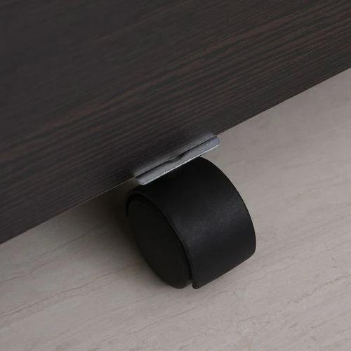 Unbranded 2-Drawer Locking Office Filing Cabinet 5 Wheels Rolling Storage Brown Vinsetto - Filing Cabinet