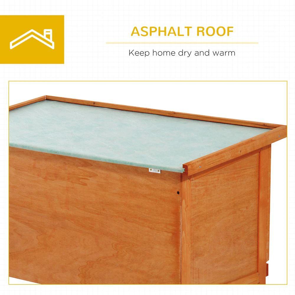 Rabbit Hutch Bunny Cage Guinea Pig Elevated House Wood Outdoor Garden Pawhut by Unbranded