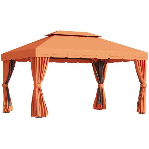 Unbranded 3m x 3.6m Aluminium Gazebo Canopy Patio Marquee Party Tent Outdoor - Gazebos