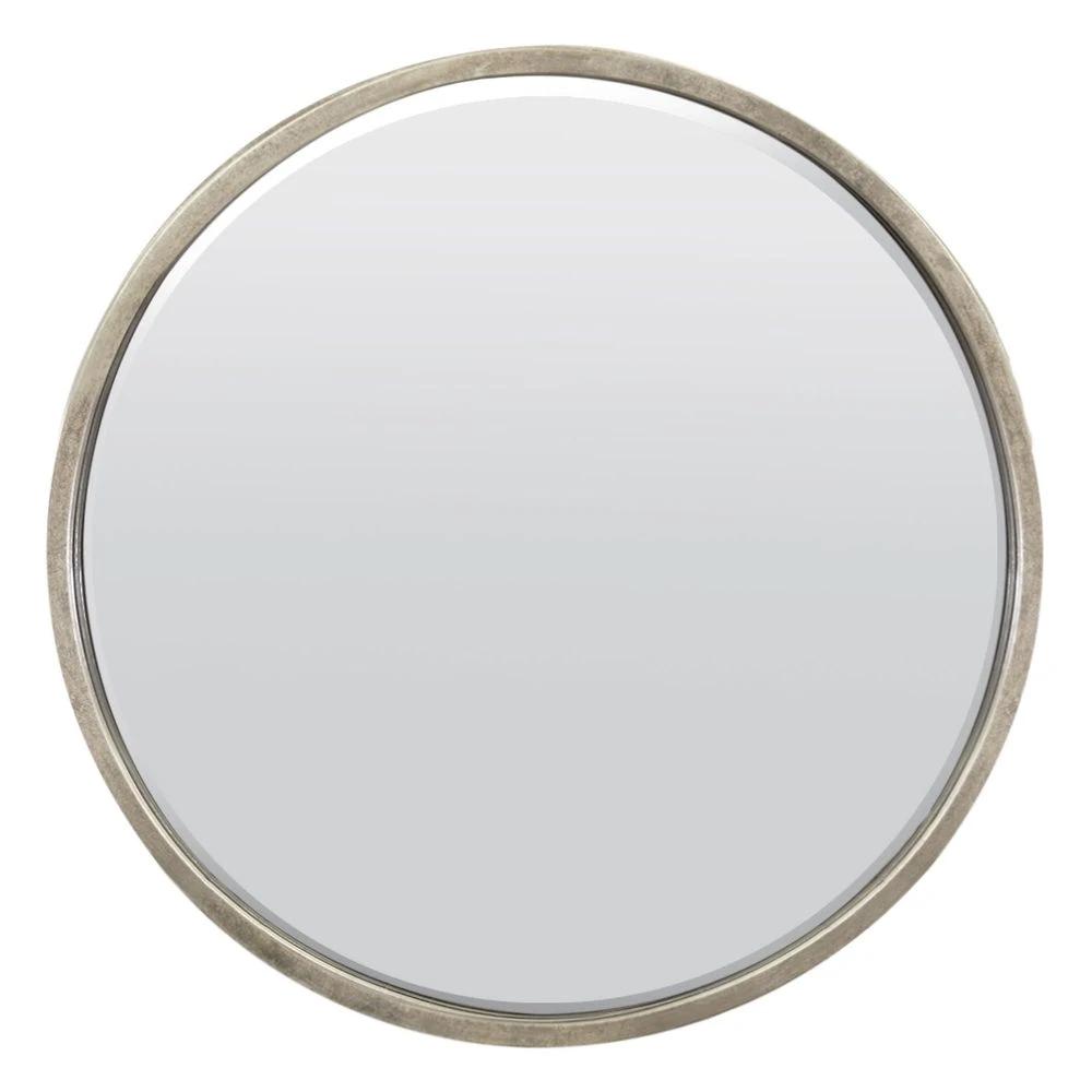 Rowan Elegant Modern Bevelled Round Mirror by Unbranded