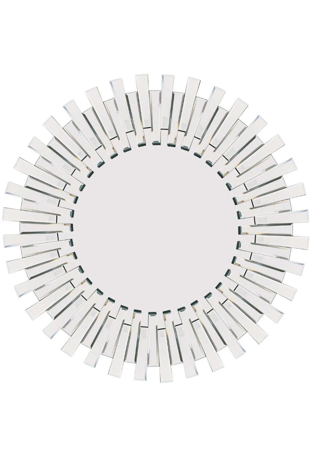 Starburst All Glass Stylised Round Mirror