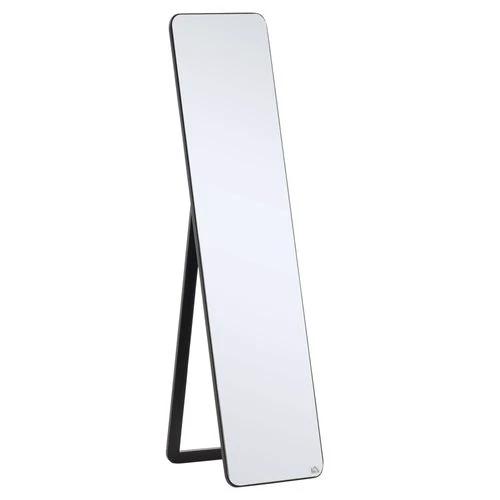Full Length Mirror Free Standing or Wall Mount Dressing Bedroom Black by Unbranded