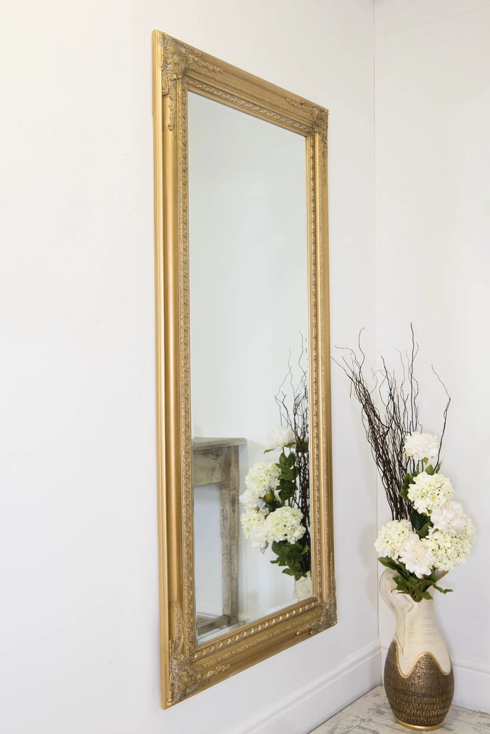 Caspian Vintage Elegant Antique Design Full Length Mirror 178 x 87 CM by Unbranded
