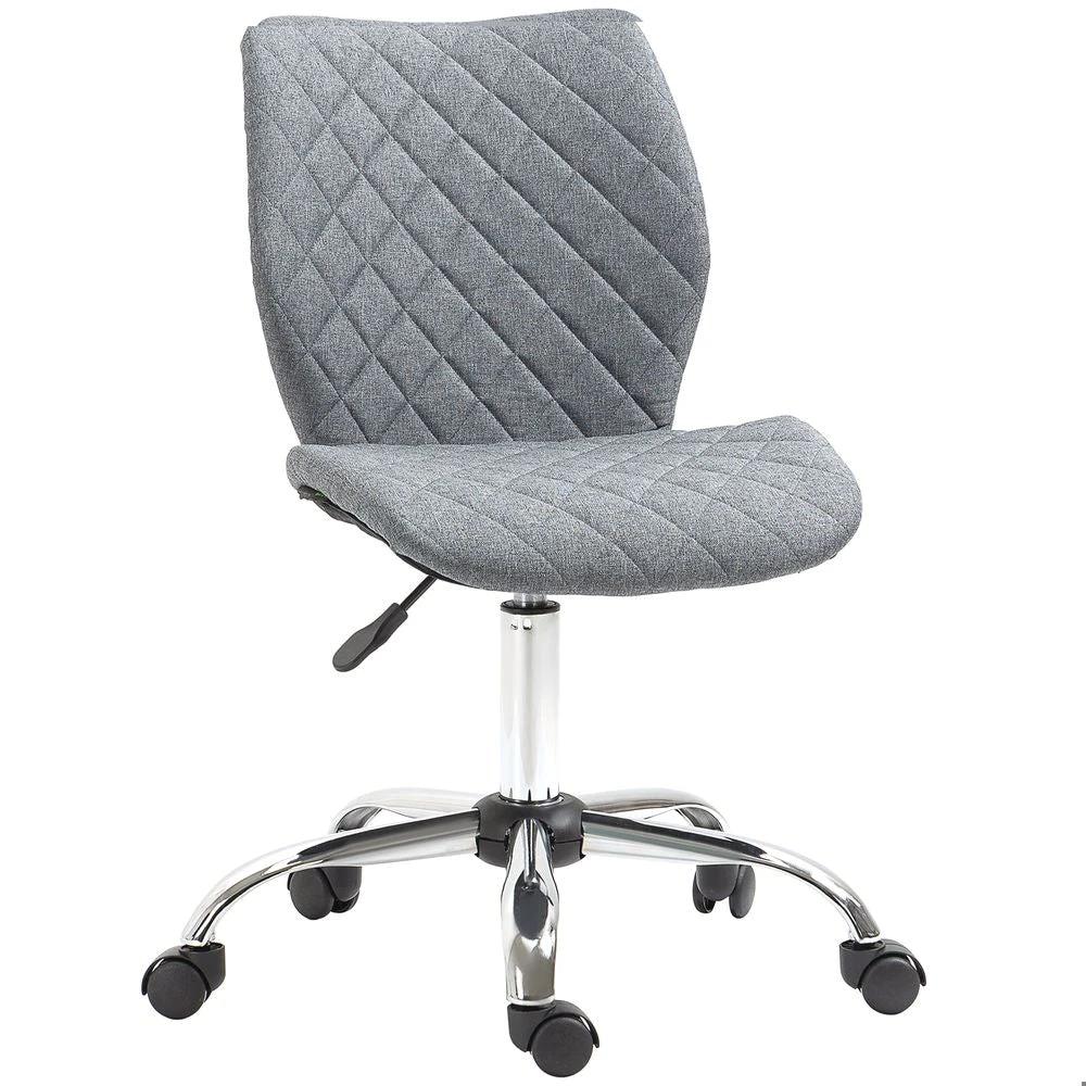 Ergonomic Mid Back Office Chair 360 Swivel Height Adjustable Home Office Grey
