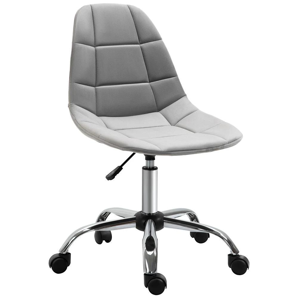 Ergonomic Office Chair with Adjustable Height for Home Office, Grey Vinsetto by Unbranded