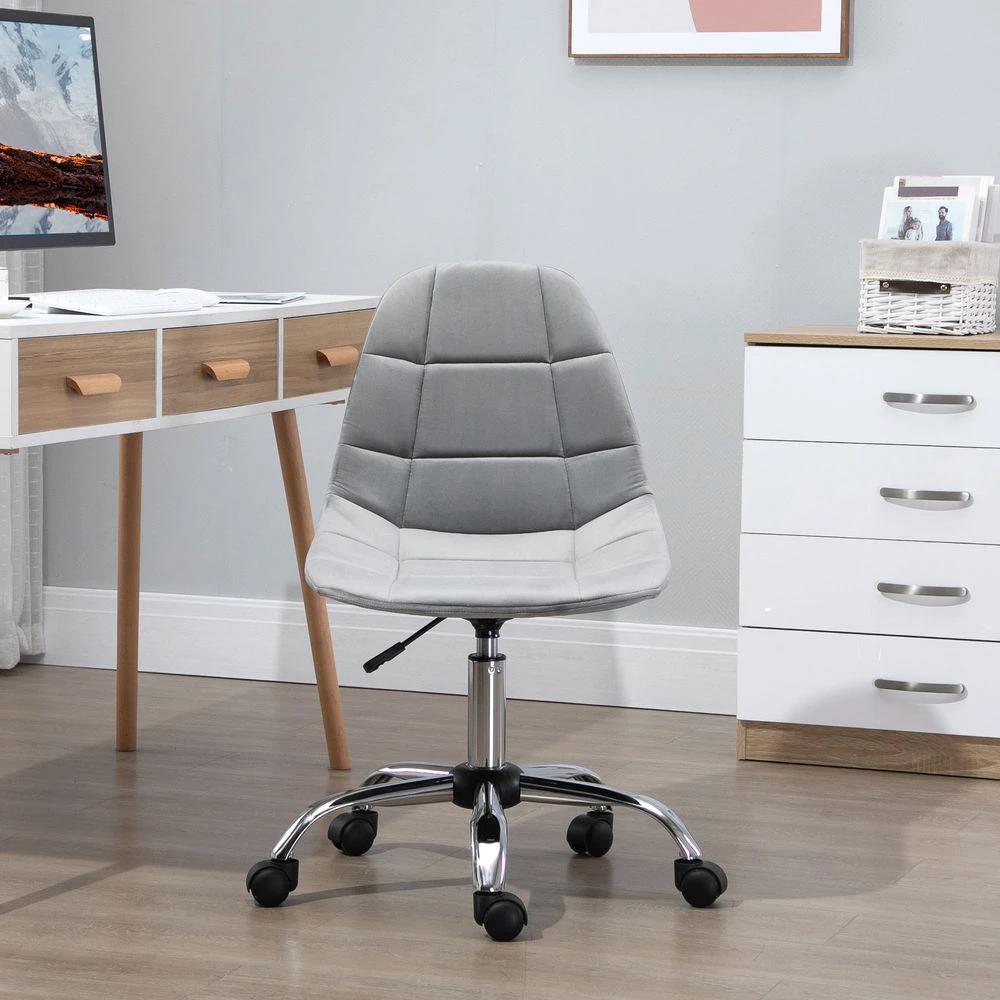 Unbranded Ergonomic Office Chair with Adjustable Height for Home Office, Grey Vinsetto - Uncategorized Office Chair