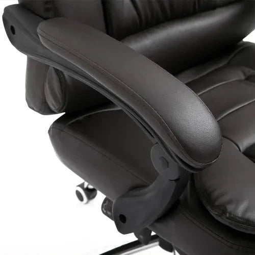 Unbranded High Back Executive Office Chair Reclining Computer Chair w/ Swivel Wheel Brown - Office Chair