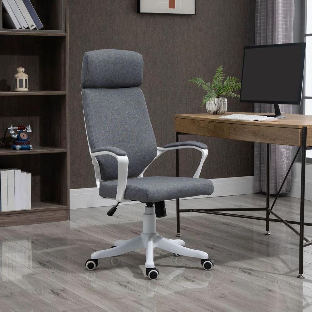 High Back Swivel Office Chair with Lumbar Back Support, Adjustable Height - Office Chair