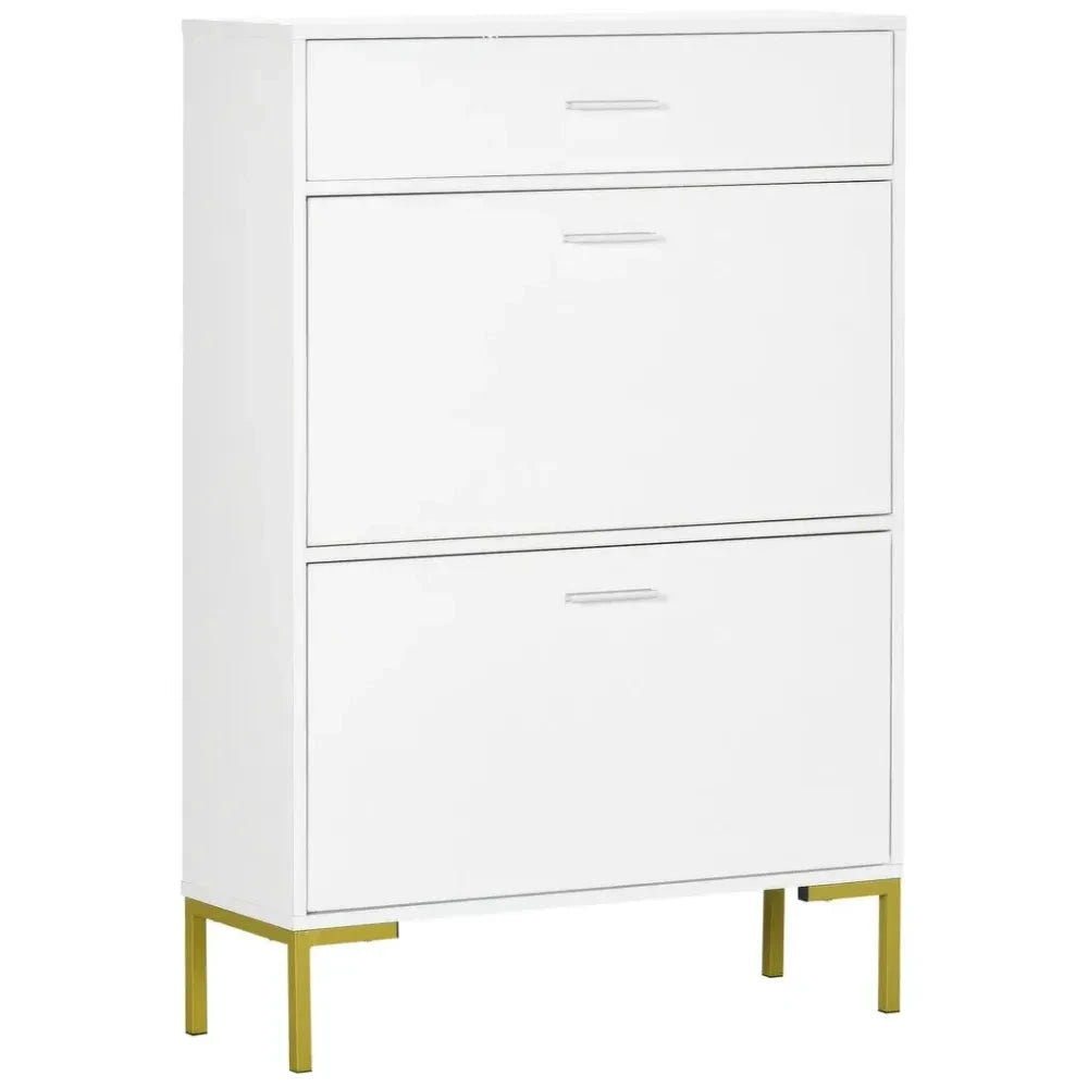 Unbranded Modern Shoe Cupboard for Hallway w/ Flip Drawers 12 Pair Shoe Storage Organizer - Shoe Storage
