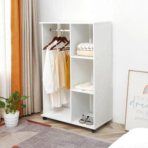 Unbranded Storage Wardrobe White with Shelves - Uncategorized Wardrobe