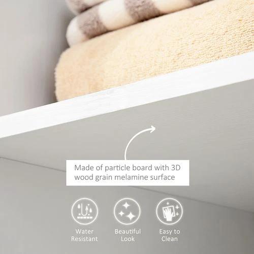 Unbranded Storage Wardrobe White with Shelves - Uncategorized Wardrobe