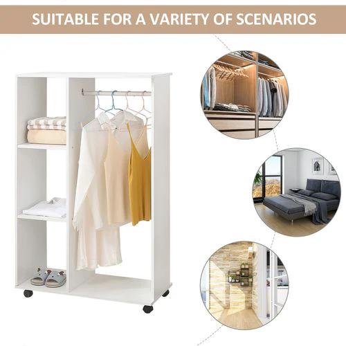 Unbranded Storage Wardrobe White with Shelves - Uncategorized Wardrobe