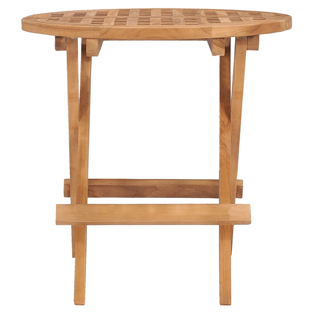 Folding Garden Table vidaXL 50x50x50 cm Solid Teak Wood by vidaXL