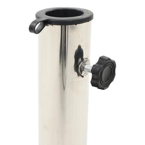 Granite Parasol Base 20 kg Round Black with Sturdy Design for Outdoor Umbrella Stability by vidaXL
