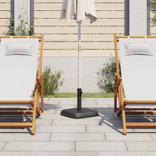 vidaXL vidaXL Parasol Base 11 kg Square for Ø32/35/38 mm Poles with Concrete Fill for Outdoor Umbrella Stability - Parasol