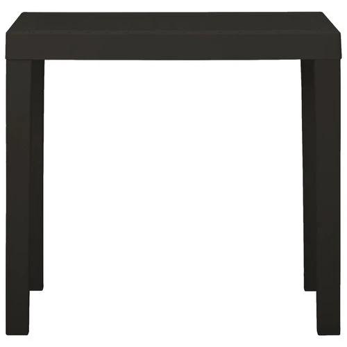 vidaXL Garden Table Anthracite 79x65x72 cm Plastic by vidaXL