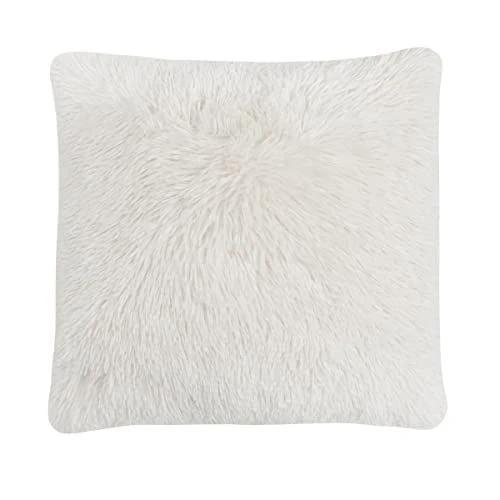 SHAGGY FAUX FUR CUSHION CREAM by Sleepdown