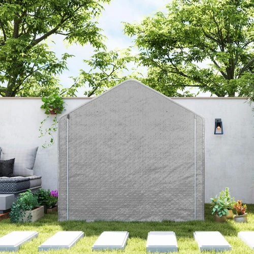 Outsunny 6.5 Feet x 6.5 Feet x 6.5 Feet Temporary Garden Shed Storage Tent with Waterproof Canopy for Outdoor Tool and Bicycle Storage by Outsunny