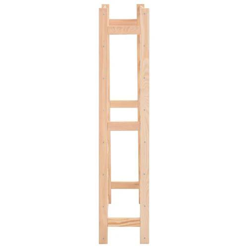vidaXL Solid Pinewood Wine Rack for 56 Bottles with Rustic Design for Wine Enthusiasts - Wine Rack