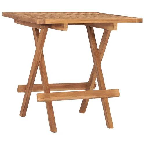 vidaXL vidaXL Folding Garden Table 50x50x50 cm Solid Teak Wood - Garden Table