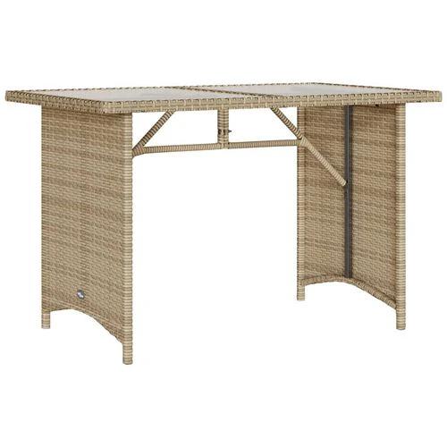 vidaXL vidaXL 2 Piece Garden Dining Set with Cushions Beige Poly Rattan - Garden Set