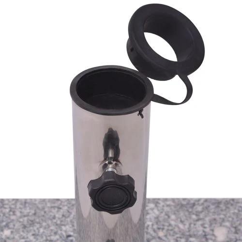 vidaXL Granite Parasol Base Umbrella Holder 20kg with Dual Adapters for Outdoor Patio Use - Parasol