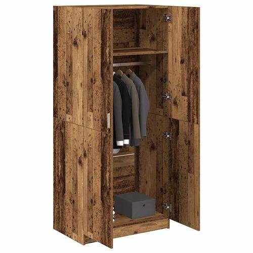 vidaXL vidaXL Wardrobe Old Wood 90x52x200 cm Engineered Wood - Wardrobe