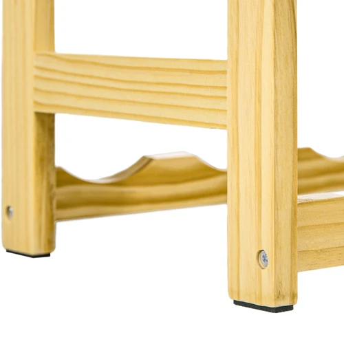 HOMCOM Free Standing Wooden Wine Rack for 42 Bottles with Anti-Tipping Straps for Wine Enthusiasts by HOMCOM