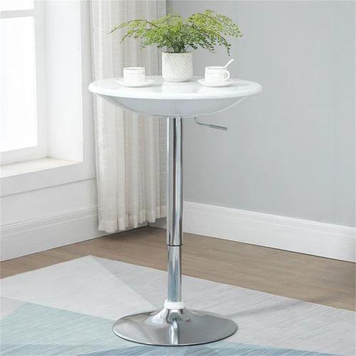 N/A Pneumatic Lift Coffee Bar Table 61 cm Diameter Adjustable Height 76 cm to 97 cm with Swivel Top for Home Bars and Entertaining - Coffee Table