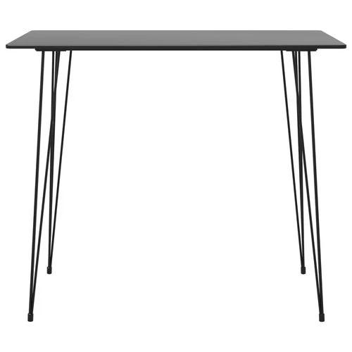 vidaXL 5 Piece Bar Set Black and Grey by vidaXL