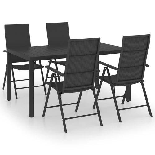 vidaXL vidaXL 5 Piece Garden Dining Set with Weather-Resistant PE Rattan for Outdoor Entertaining - Garden Set