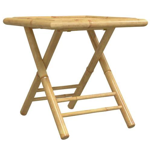 vidaXL vidaXL 3 Piece Bistro Set Bamboo - Bistro Sets