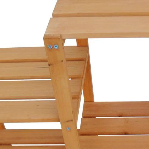 vidaXL Garden Plant Stand 97x31x87 cm Solid Fir Wood - Planters