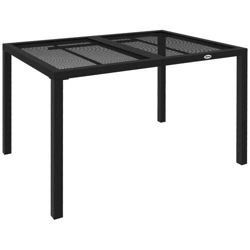 Outsunny Outsunny Garden Table with Metal Wire Top and Steel Frame, for Patio, Balcony - Garden Table