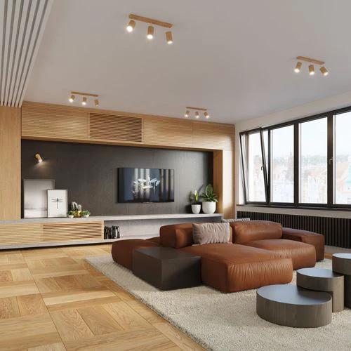 Sollux Lighting Ceiling lamp wood Berg Scandinavian Design GU10 - Ceiling Lights