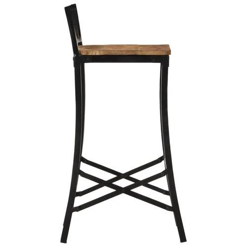 vidaXL vidaXL 7 Piece Bar Set Solid Rough Wood Mango and Metal - Dining Set