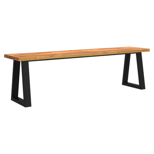 vidaXL 3 Piece Dining Set with Live Edge Solid Wood Acacia by vidaXL