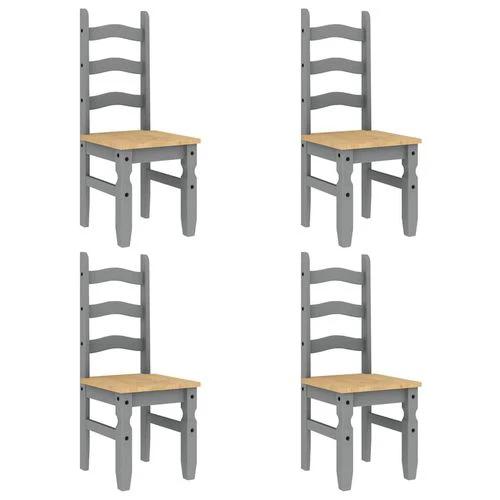 vidaXL 5 Piece Dining Set Panama Grey Solid Wood Pine by vidaXL