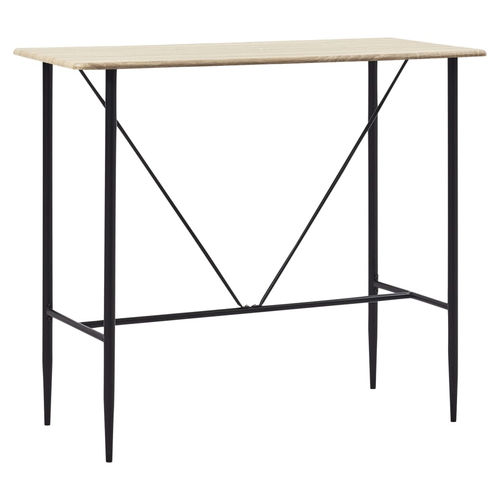 vidaXL 5 Piece Bar Set Plastic Black by vidaXL