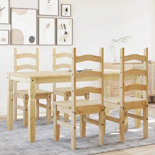 vidaXL 5 Piece Dining Set Panama Solid Wood Pine by vidaXL