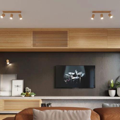 Sollux Lighting Ceiling lamp wood Berg Scandinavian Design GU10 - Ceiling Lights