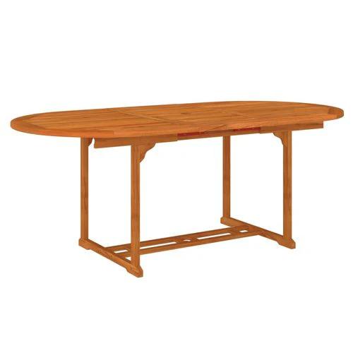 Garden Table 200x100x75 cm Solid Wood Eucalyptus by vidaXL