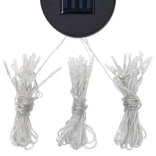 Solar Powered LED String Lights with Adjustable Mounting Bracket for Outdoor Garden Decor by vidaXL