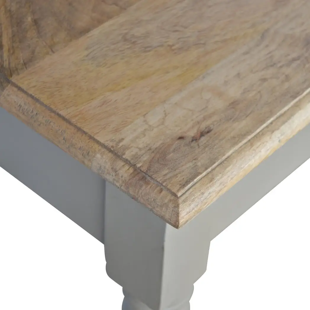 Artisan Furniture Artisan Furniture Solid Wood Hand Painted Writing Desk, 1 Drawer, Grey Color - Desk