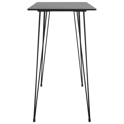 vidaXL 5 Piece Bar Set Black and Grey by vidaXL