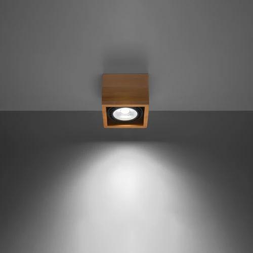 Ceiling lamp wood Quatro Scandinavian Design GU10 by Sollux Lighting