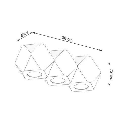Sollux Lighting Ceiling lamp wood Woody Scandinavian Design GU10 - Ceiling Lights